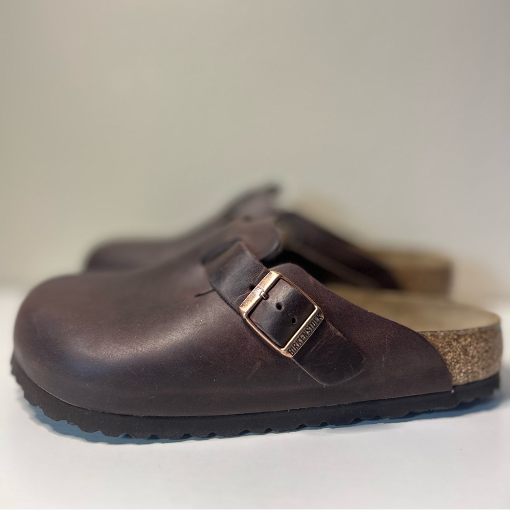BIRKENSTOCK BOSTON Habana oiled leather-size: 
EU:37 US:6.5 Soft Footbed. NIB! - Picture 12 of 13
